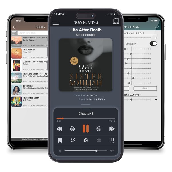 Download fo free audiobook Life After Death by Sister Souljah and listen anywhere on your iOS devices in the ListenBook app.