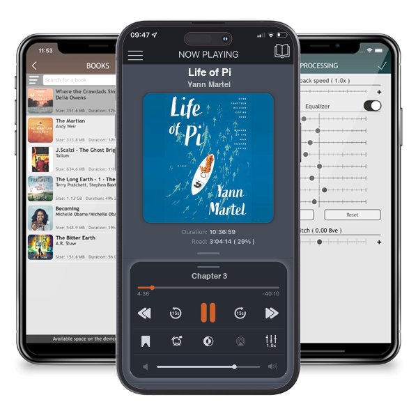 Download fo free audiobook Life of Pi by Yann Martel and listen anywhere on your iOS devices in the ListenBook app.