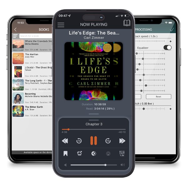 Download fo free audiobook Life's Edge: The Search for What It Means to Be Alive by Carl Zimmer and listen anywhere on your iOS devices in the ListenBook app.