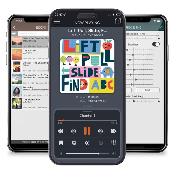 Download fo free audiobook Lift, Pull, Slide, Find ABC (Board book) by Make Believe Ideas and listen anywhere on your iOS devices in the ListenBook app.