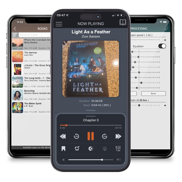 Download fo free audiobook Light As a Feather by Zoe Aarsen and listen anywhere on your iOS devices in the ListenBook app.