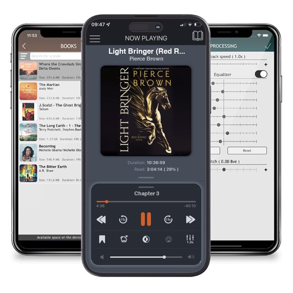 Download fo free audiobook Light Bringer (Red Rising Saga, #6) by Pierce Brown and listen anywhere on your iOS devices in the ListenBook app.