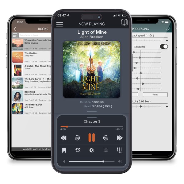 Download fo free audiobook Light of Mine by Allen Brokken and listen anywhere on your iOS devices in the ListenBook app.