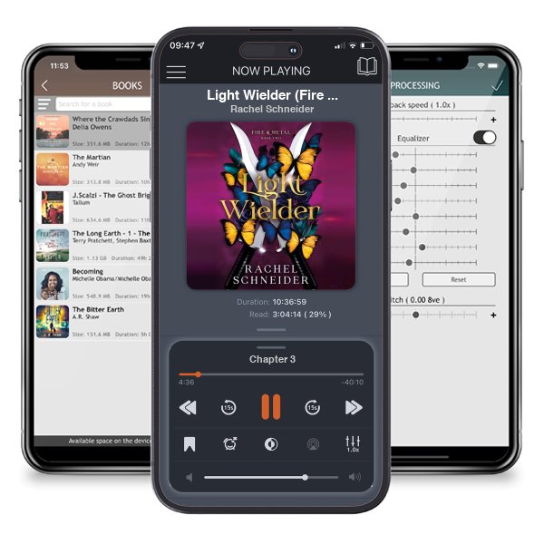 Download fo free audiobook Light Wielder (Fire & Metal, #2) by Rachel Schneider and listen anywhere on your iOS devices in the ListenBook app.