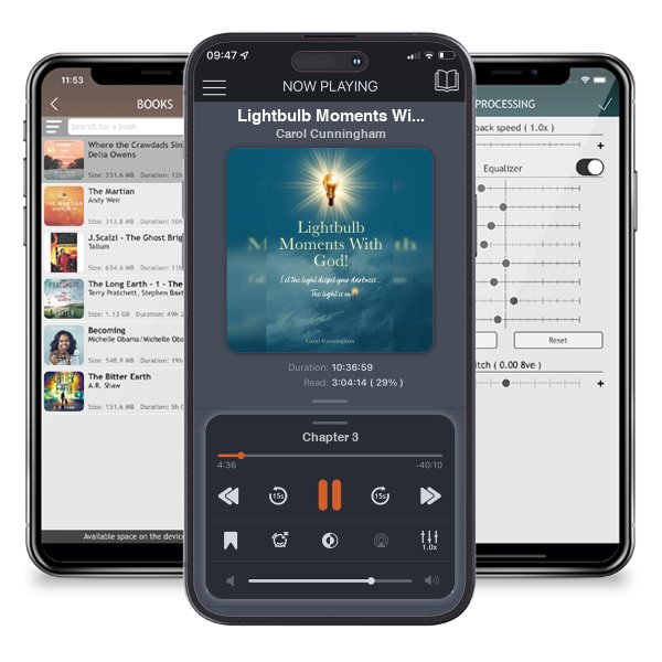 Download fo free audiobook Lightbulb Moments With God!: Let The Light Dispel Your Darkness -- The Light is On! by Carol Cunningham and listen anywhere on your iOS devices in the ListenBook app.