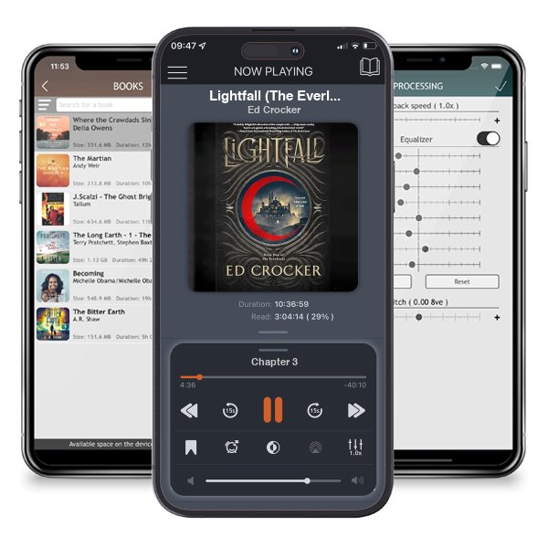 Download fo free audiobook Lightfall (The Everlands Trilogy, #1) by Ed Crocker and listen anywhere on your iOS devices in the ListenBook app.