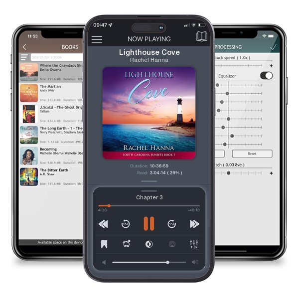 Download fo free audiobook Lighthouse Cove by Rachel Hanna and listen anywhere on your iOS devices in the ListenBook app.