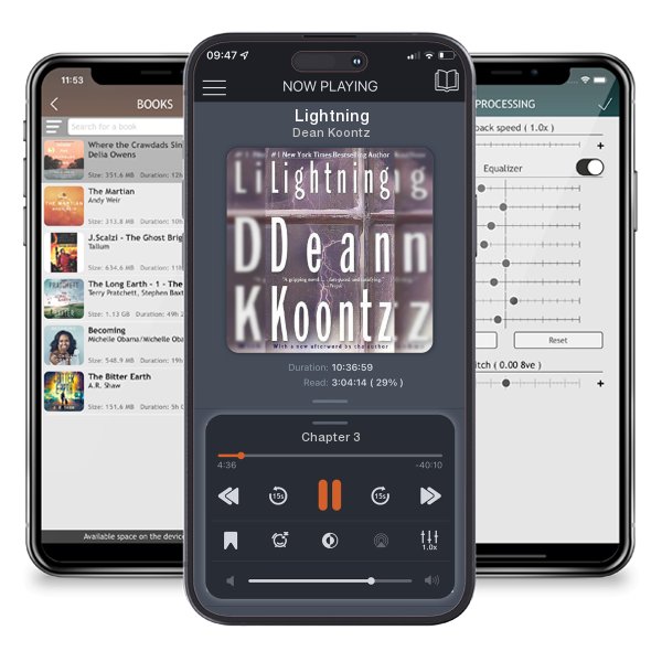 Download fo free audiobook Lightning by Dean Koontz and listen anywhere on your iOS devices in the ListenBook app.