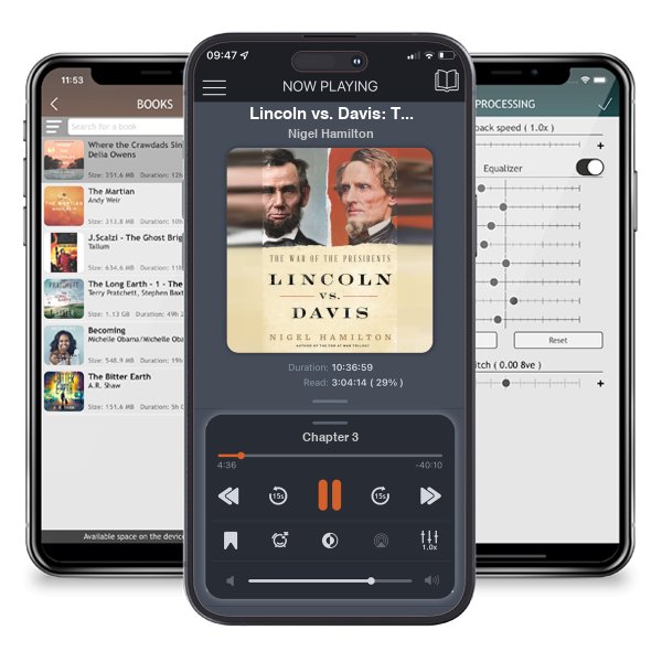 Download fo free audiobook Lincoln vs. Davis: The War of the Presidents by Nigel Hamilton and listen anywhere on your iOS devices in the ListenBook app.