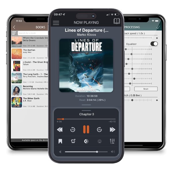 Download fo free audiobook Lines of Departure (Frontlines, #2) by Marko Kloos and listen anywhere on your iOS devices in the ListenBook app.