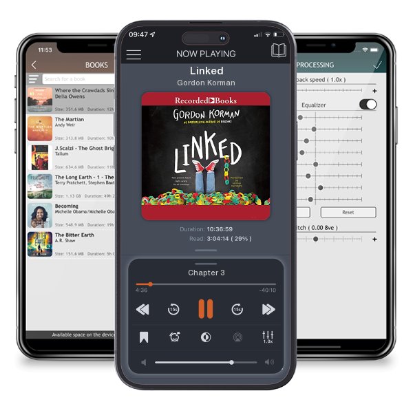 Download fo free audiobook Linked by Gordon Korman and listen anywhere on your iOS devices in the ListenBook app.