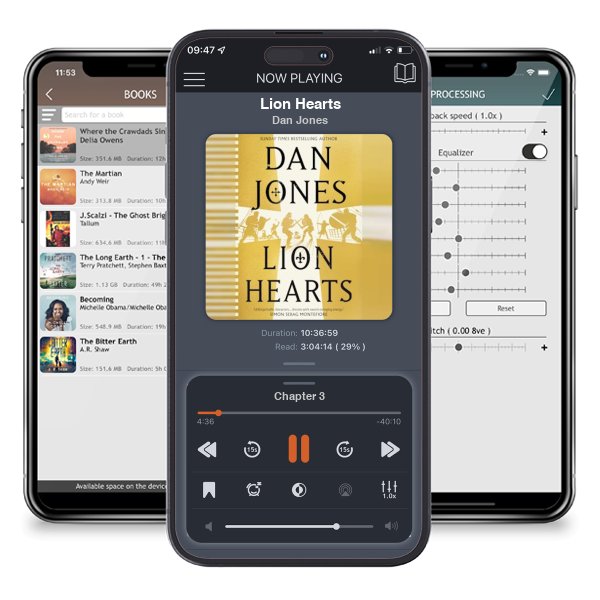Download fo free audiobook Lion Hearts by Dan Jones and listen anywhere on your iOS devices in the ListenBook app.
