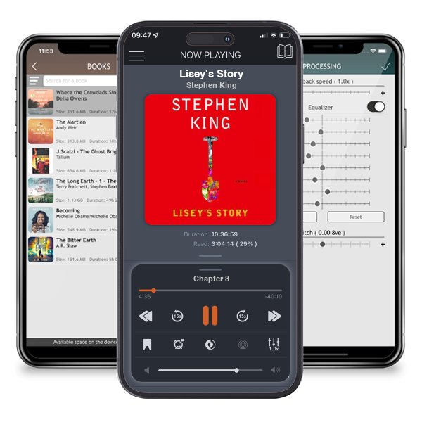 Download fo free audiobook Lisey\'s Story by Stephen King and listen anywhere on your iOS devices in the ListenBook app.