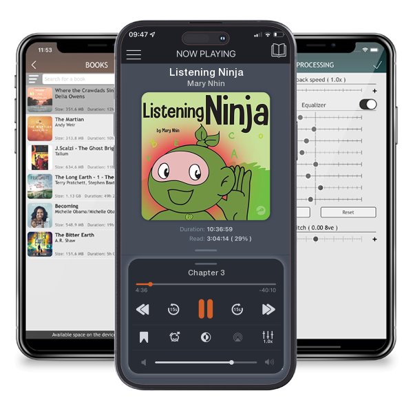 Download fo free audiobook Listening Ninja by Mary Nhin and listen anywhere on your iOS devices in the ListenBook app.
