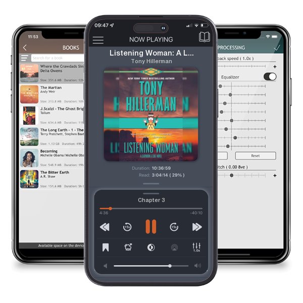Download fo free audiobook Listening Woman: A Leaphorn & Chee Novel by Tony Hillerman and listen anywhere on your iOS devices in the ListenBook app.