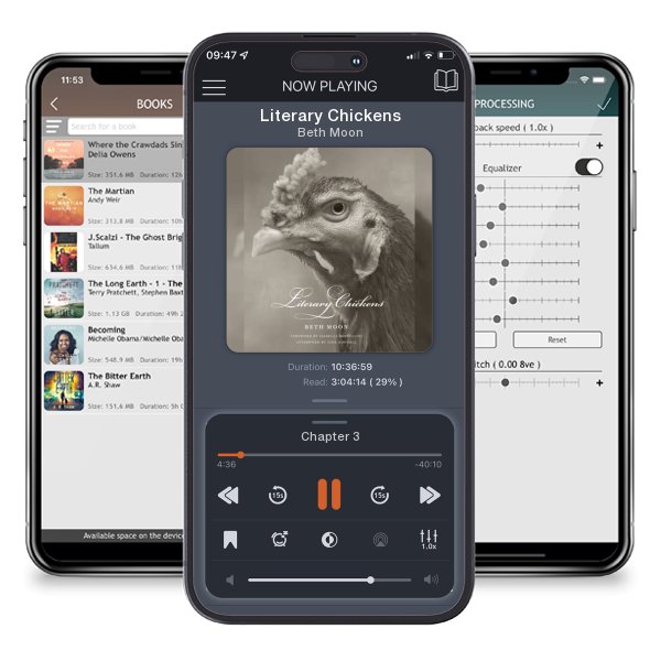 Download fo free audiobook Literary Chickens by Beth Moon and listen anywhere on your iOS devices in the ListenBook app.