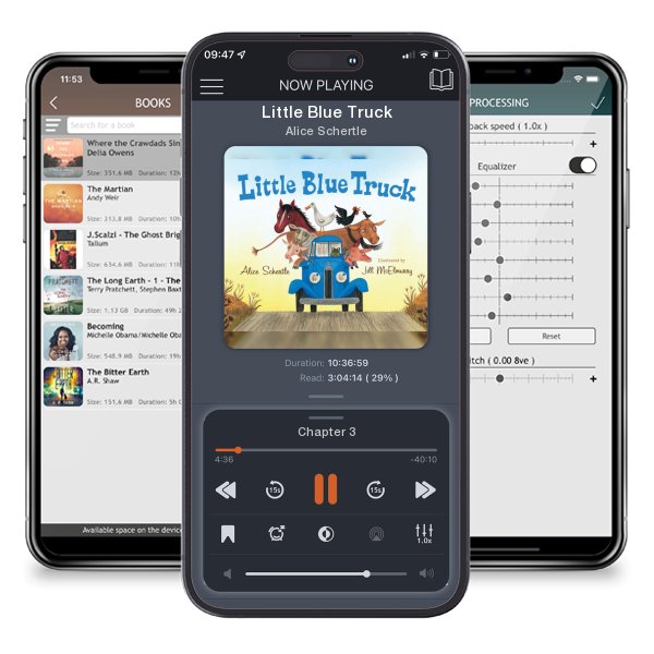 Download fo free audiobook Little Blue Truck by Alice Schertle and listen anywhere on your iOS devices in the ListenBook app.