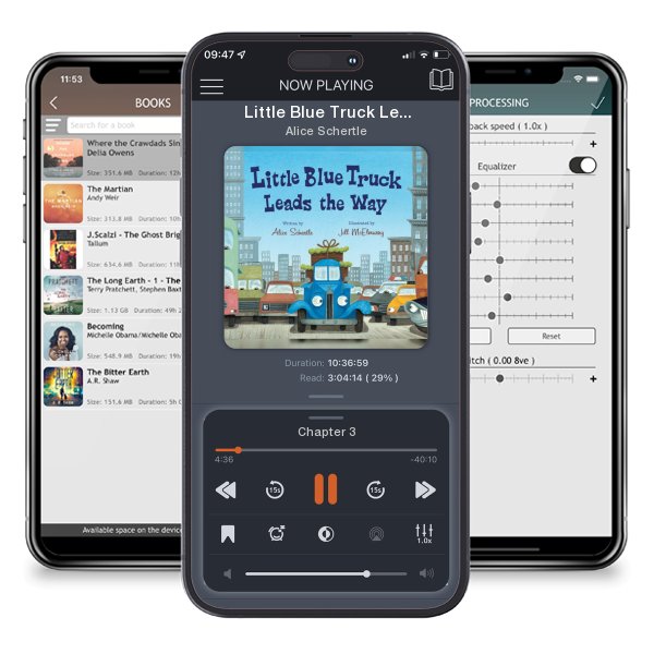 Download fo free audiobook Little Blue Truck Leads the Way Board Book (Board book) by Alice Schertle and listen anywhere on your iOS devices in the ListenBook app.