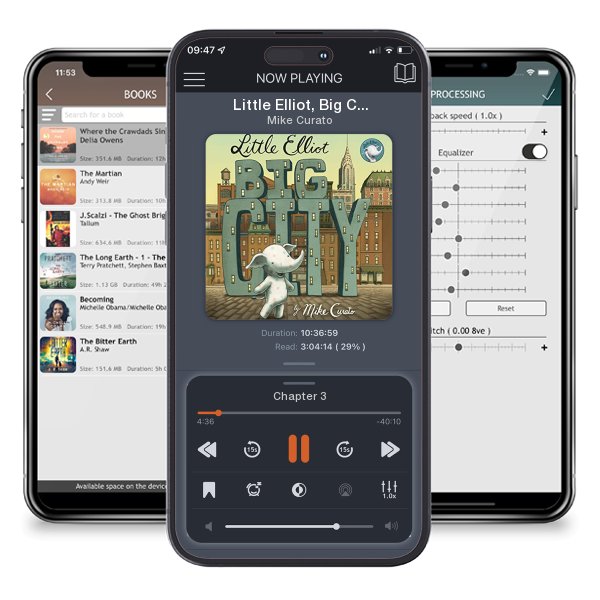 Download fo free audiobook Little Elliot, Big City by Mike Curato and listen anywhere on your iOS devices in the ListenBook app.