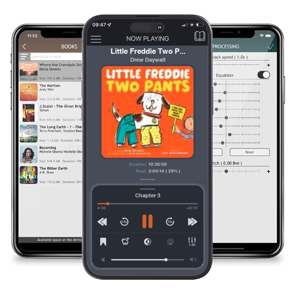 Download fo free audiobook Little Freddie Two Pants by Drew Daywalt and listen anywhere on your iOS devices in the ListenBook app.