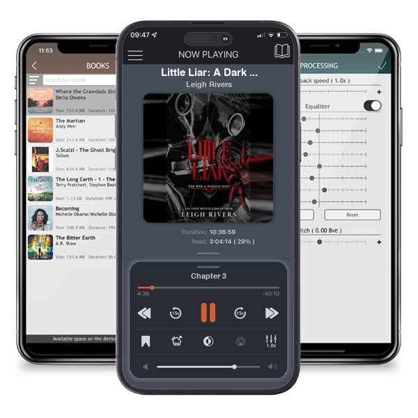 Download fo free audiobook Little Liar: A Dark Taboo Romance (The Web of Silence Duet Book 2) by Leigh Rivers and listen anywhere on your iOS devices in the ListenBook app.