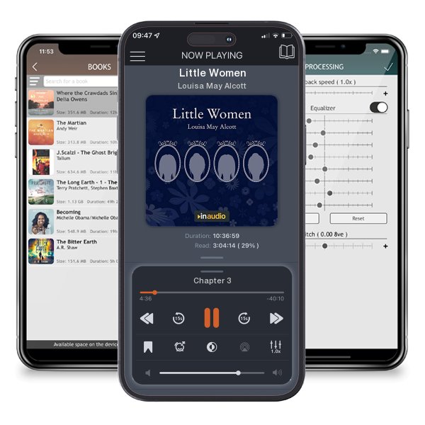 Download fo free audiobook Little Women by Louisa May Alcott and listen anywhere on your iOS devices in the ListenBook app.