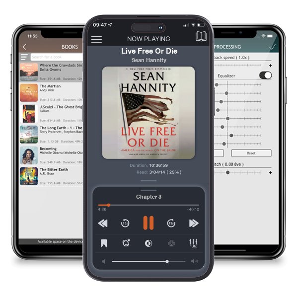 Download fo free audiobook Live Free Or Die by Sean Hannity and listen anywhere on your iOS devices in the ListenBook app.