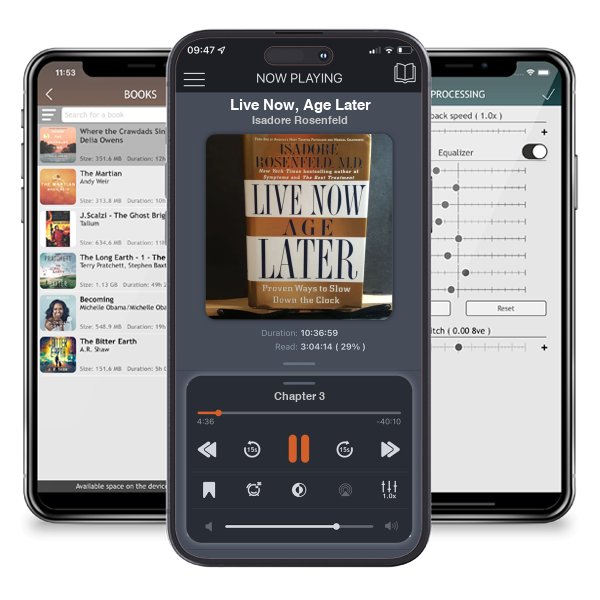 Download fo free audiobook Live Now, Age Later by Isadore Rosenfeld and listen anywhere on your iOS devices in the ListenBook app.