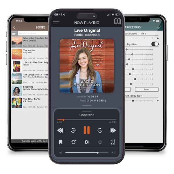 Download fo free audiobook Live Original by Sadie Robertson and listen anywhere on your iOS devices in the ListenBook app.