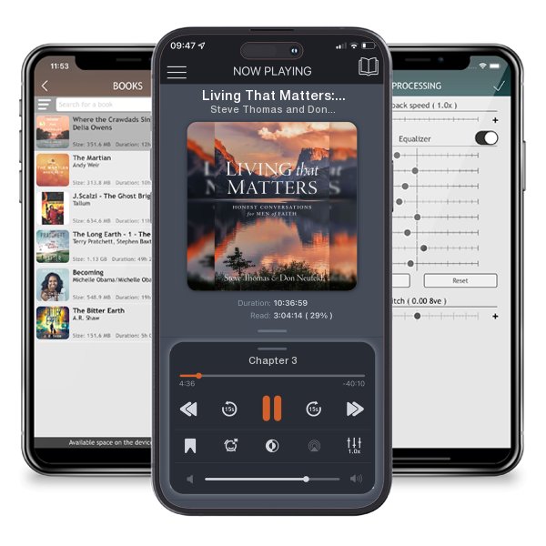 Download fo free audiobook Living That Matters: Honest Conversations for Men of Faith by Steve Thomas and Don Neufeld and listen anywhere on your iOS devices in the ListenBook app.