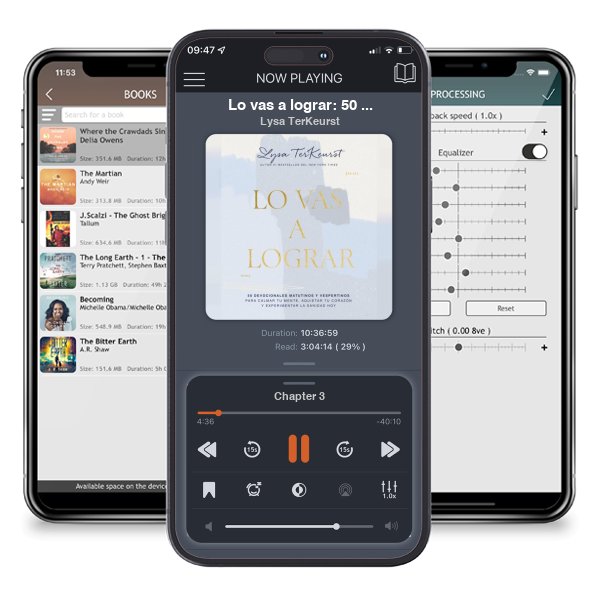 Descargar audiolibro gratis Lo vas a lograr: 50 devocionales matutinos y vespertinos para calmar tu mente, aquietar tu corazón y experimentar la sanidad hoy by Lysa TerKeurst y escuchar en cualquier lugar en sus dispositivos iOS en la aplicación ListenBook.