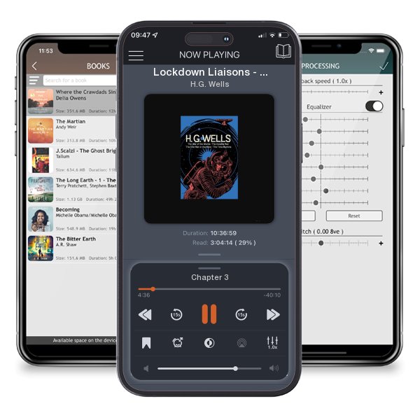 Download fo free audiobook Lockdown Liaisons - My Girlfriend's Theplas and other stories by H.G. Wells and listen anywhere on your iOS devices in the ListenBook app.