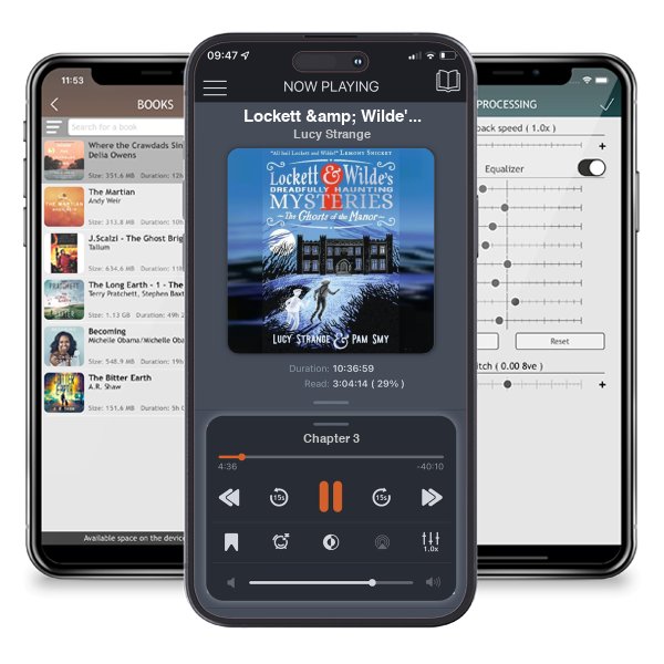 Download fo free audiobook Lockett & Wilde\'s Dreadfully Haunting Mysteries: The Ghosts of the Manor by Lucy Strange and listen anywhere on your iOS devices in the ListenBook app.