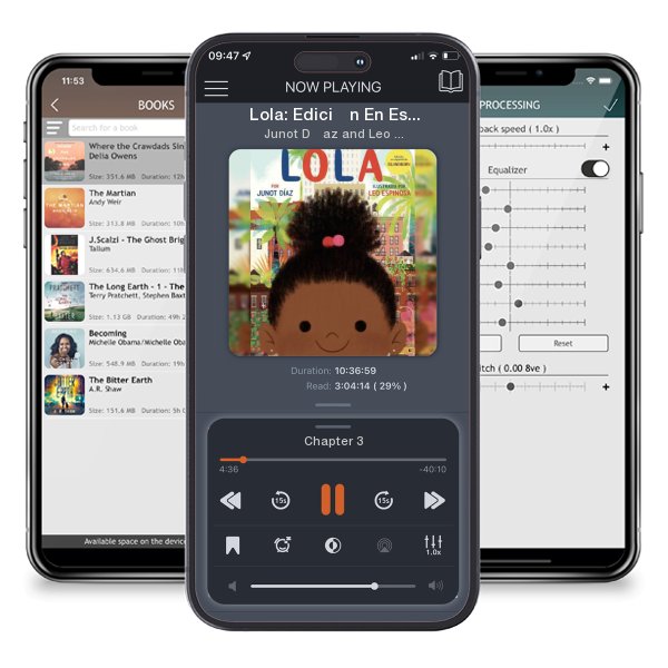 Download fo free audiobook Lola: Edición En Español de Islandborn by Junot Díaz and Leo Espinosa and listen anywhere on your iOS devices in the ListenBook app.