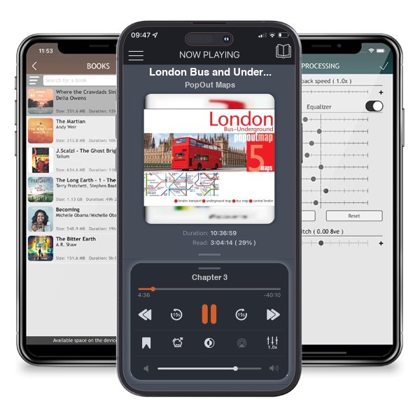 Download fo free audiobook London Bus and Underground PopOut Map: Pocket-size, pop up map showing London's bus network and entire tube network - PopOut Maps by PopOut Maps and listen anywhere on your iOS devices in the ListenBook app.