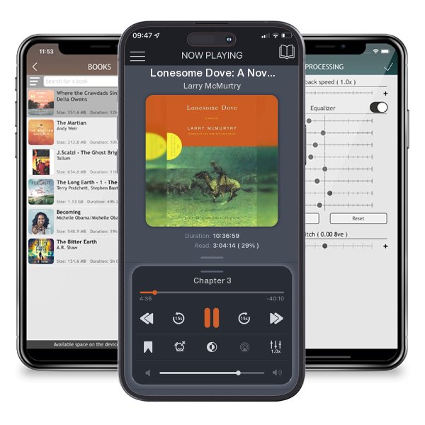 Download fo free audiobook Lonesome Dove: A Novel by Larry McMurtry and listen anywhere on your iOS devices in the ListenBook app.