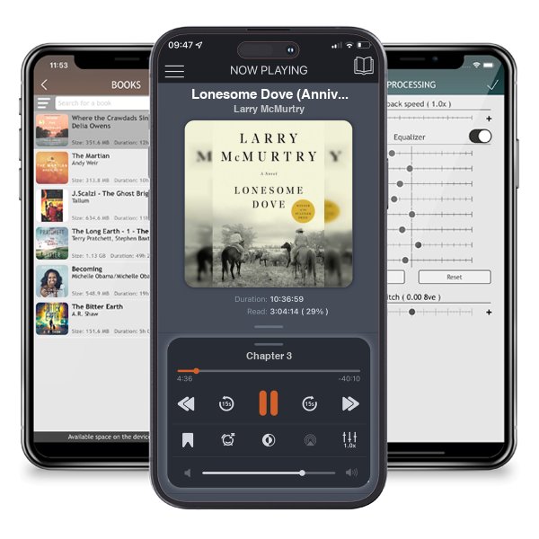 Download fo free audiobook Lonesome Dove (Anniversary) by Larry McMurtry and listen anywhere on your iOS devices in the ListenBook app.