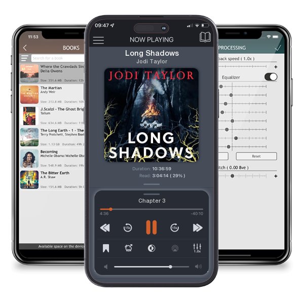 Download fo free audiobook Long Shadows by Jodi Taylor and listen anywhere on your iOS devices in the ListenBook app.