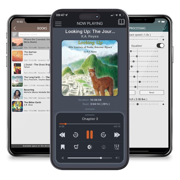 Download fo free audiobook Looking Up: The Journey of Andre Antonio Alpaca by K.A. Reyes and listen anywhere on your iOS devices in the ListenBook app.
