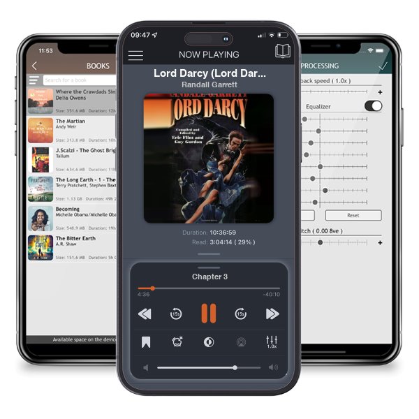 Download fo free audiobook Lord Darcy (Lord Darcy, #1-3) by Randall Garrett and listen anywhere on your iOS devices in the ListenBook app.