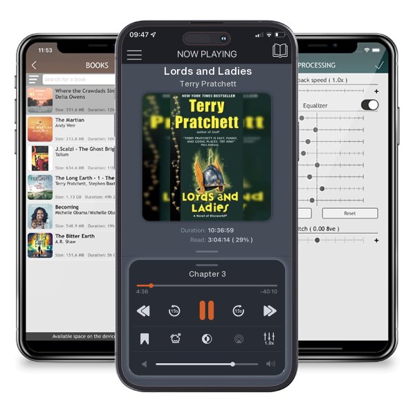Download fo free audiobook Lords and Ladies by Terry Pratchett and listen anywhere on your iOS devices in the ListenBook app.