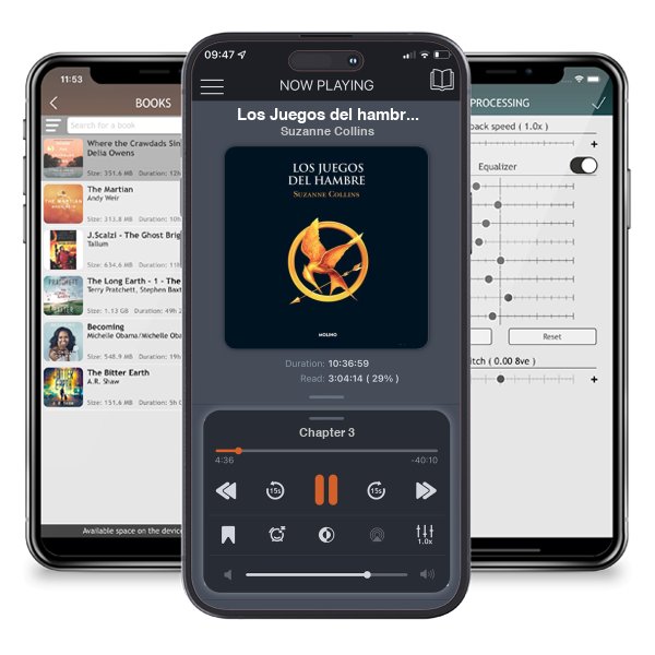 Descargar audiolibro gratis Los Juegos del hambre / The Hunger Games by Suzanne Collins y escuchar en cualquier lugar en sus dispositivos iOS en la aplicación ListenBook.