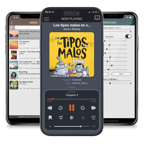 Descargar audiolibro gratis Los tipos malos en combustible intergaláctico (The Bad Guys in Intergalactic Gas) by Aaron Blabey y escuchar en cualquier lugar en sus dispositivos iOS en la aplicación ListenBook.