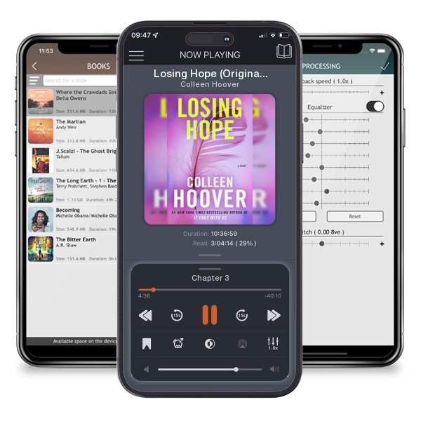 Download fo free audiobook Losing Hope (Original) by Colleen Hoover and listen anywhere on your iOS devices in the ListenBook app.