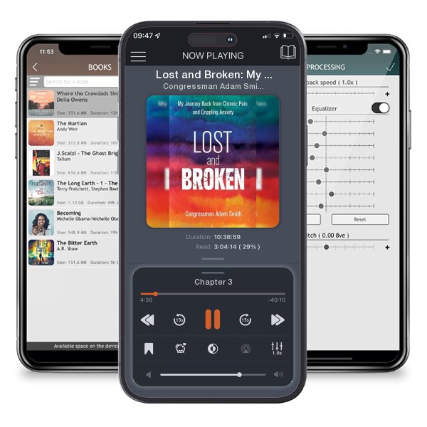Download fo free audiobook Lost and Broken: My Journey Back from Chronic Pain and... by Congressman Adam Smith and listen anywhere on your iOS devices in the ListenBook app.