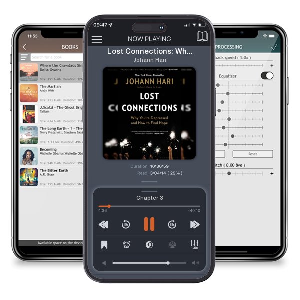 Download fo free audiobook Lost Connections: Why You're Depressed and How to Find Hope by Johann Hari and listen anywhere on your iOS devices in the ListenBook app.