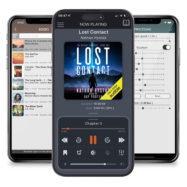 Download fo free audiobook Lost Contact by Nathan Hystad and listen anywhere on your iOS devices in the ListenBook app.