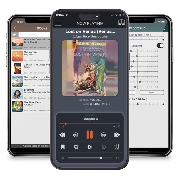 Download fo free audiobook Lost on Venus (Venus, #2) by Edgar Rice Burroughs and listen anywhere on your iOS devices in the ListenBook app.
