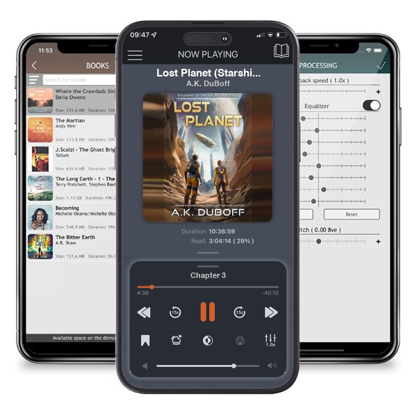 Download fo free audiobook Lost Planet (Starship of the Ancients Book 2): A Space Opera Adventure by A.K. DuBoff and listen anywhere on your iOS devices in the ListenBook app.