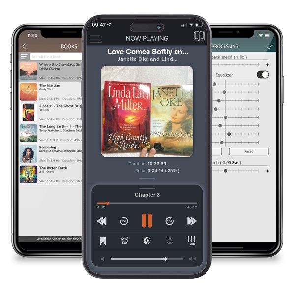 Download fo free audiobook Love Comes Softly and High Country Bride by Janette Oke and Linda Lael Miller and listen anywhere on your iOS devices in the ListenBook app.